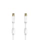 Hama 00205246 cable coaxial 1,5 m Blanco